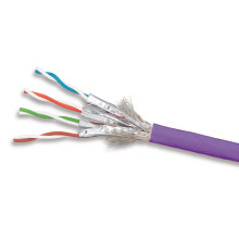 Câble Ethernet Cat7 haut de gamme avec 10g de données 600MHz Cuivre sans oxygène